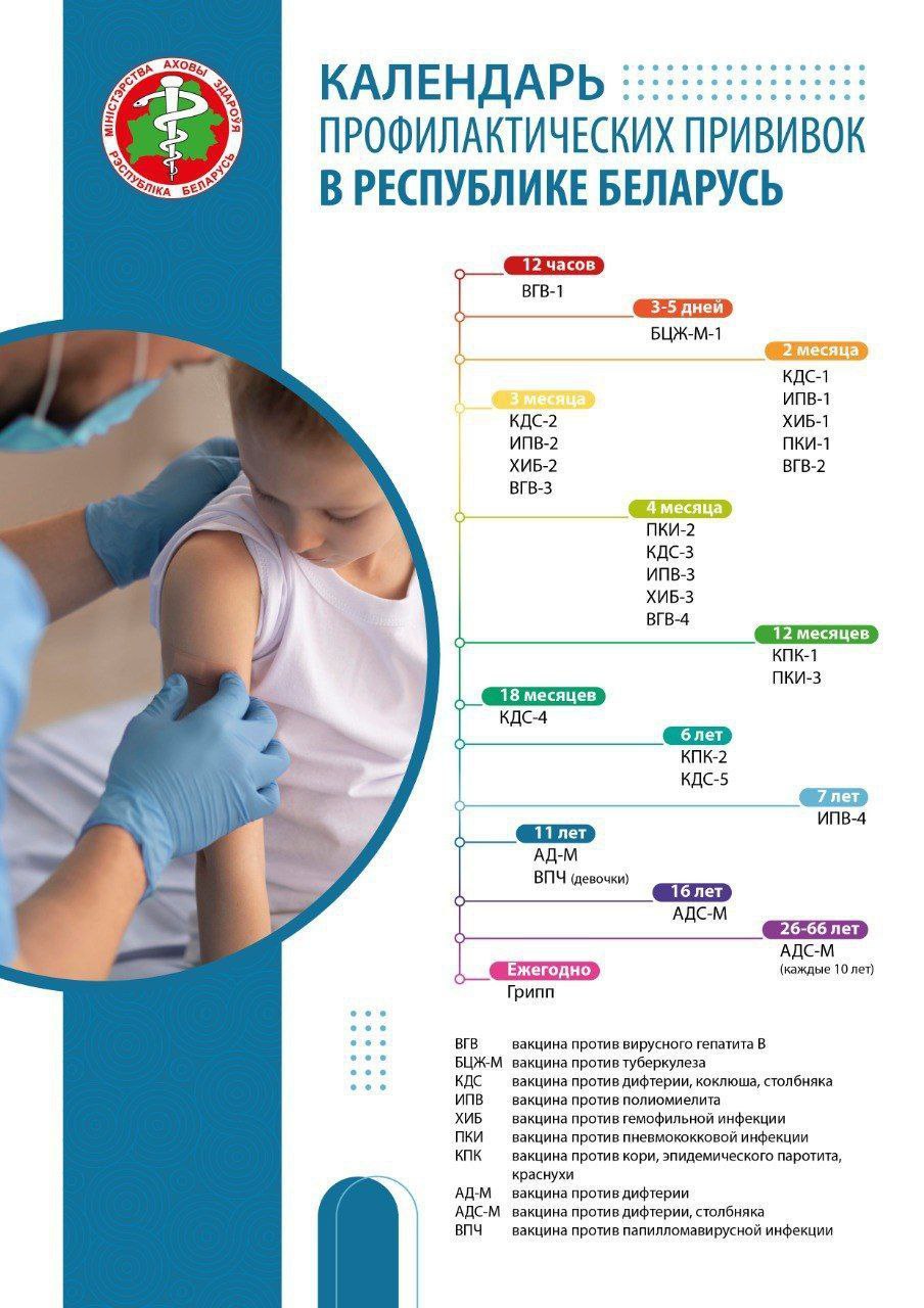Национальный календарь профилактических прививок
