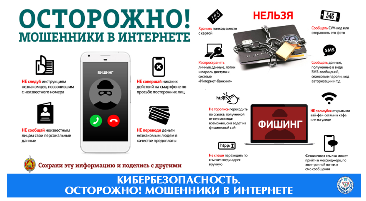Кибербезопасность.  Осторожно! Мошенники в интернете