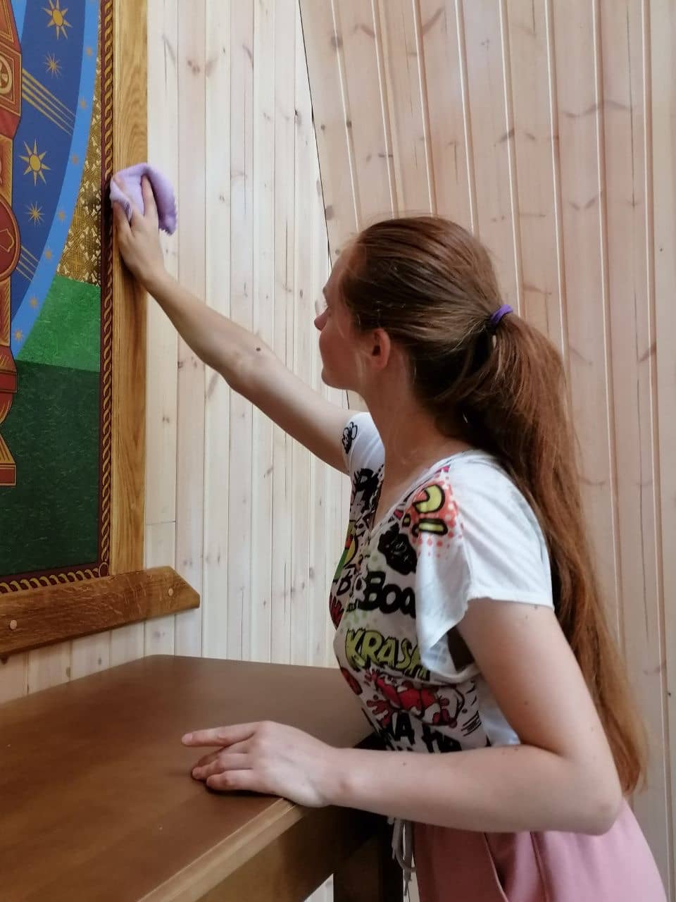 Уборка и подготовка к открытию Часовни