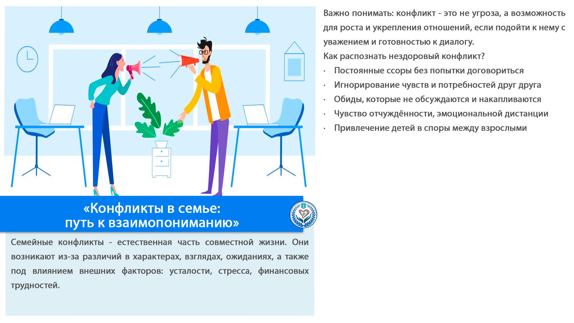 «Конфликты в семье: путь к взаимопониманию»